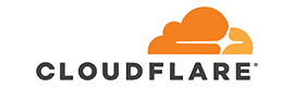 Logo Cloudflare pentru servicii de securitate website și protecție WordPress oferite de Sarghy Design