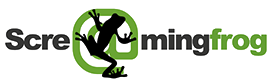 Screaming Frog logo used for website consulting, digital audits, technical SEO analysis and site performance optimization by Sarghy Design.